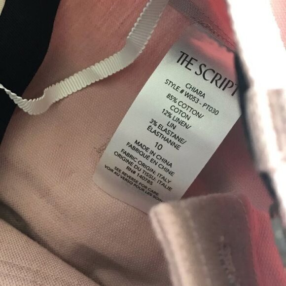 The Script Pink Chiara Cropped Wide Leg Pant $348 NWT Size 10 - Picture 5 of 6